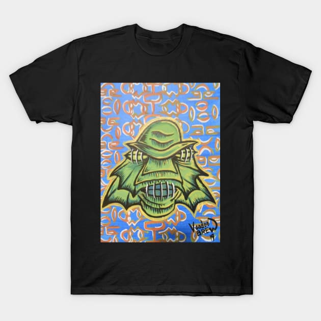 creature shrunken head T-Shirt by Voodoobrew